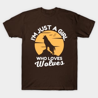 Just A Girl Who Loves Wolves T-Shirt